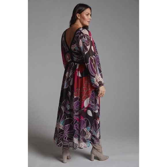 Anthropologie Let Me Be Floral Midi Dress - Picture 5 of 11